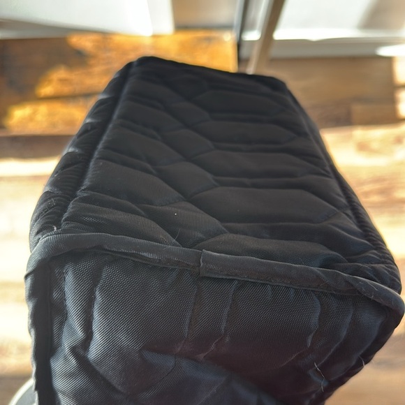 Cinda b Crossbody Satchel - black white and gold tone accents - Picture 11 of 14